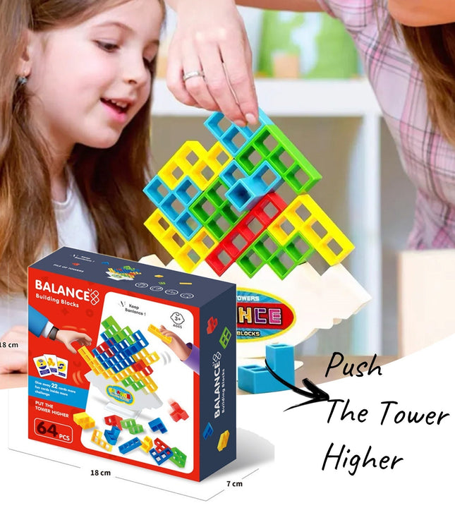 Balance Stacking Board Games Kids Adults Tower Block Toys For Family