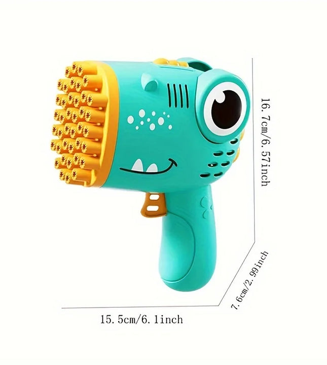 Clearance_40 Hole Dinosaur Bubble Handheld Bubble Machine, Electric Bubble Gun, Outdoor Wedding Party Toy_Continuous updates