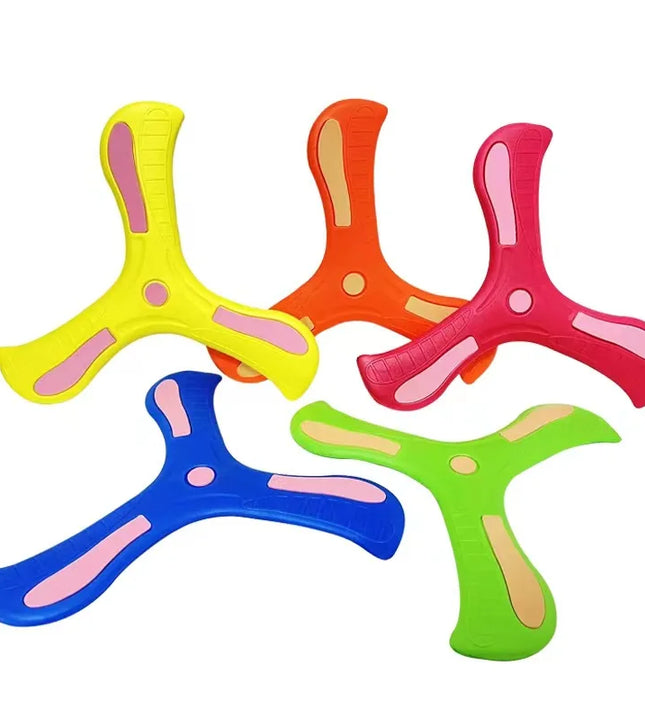 1/2/3pcs Children Boomerang Soft Three-leaf Cross Adult-kids Interactive Outdoor Toy Early Education Puzzle Decompression Gift
