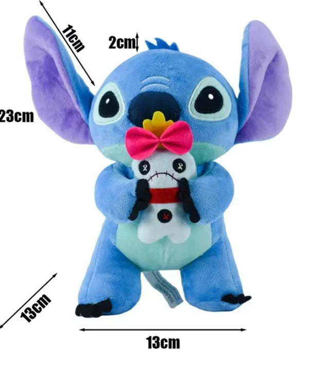 New Disney Cartoon Stitch Angel Scrump Plush Dolls Anime Toys Lilo & Stitch Stich Plush Stuffed Toys Children Birthday Gifts