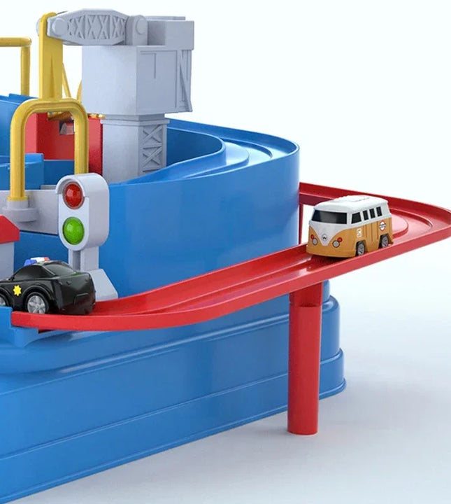 Racing Rail Car Model Educational Toys Children Track Adventure Game Brain Mechanical Interactive Train Animals Space Rocket Toy