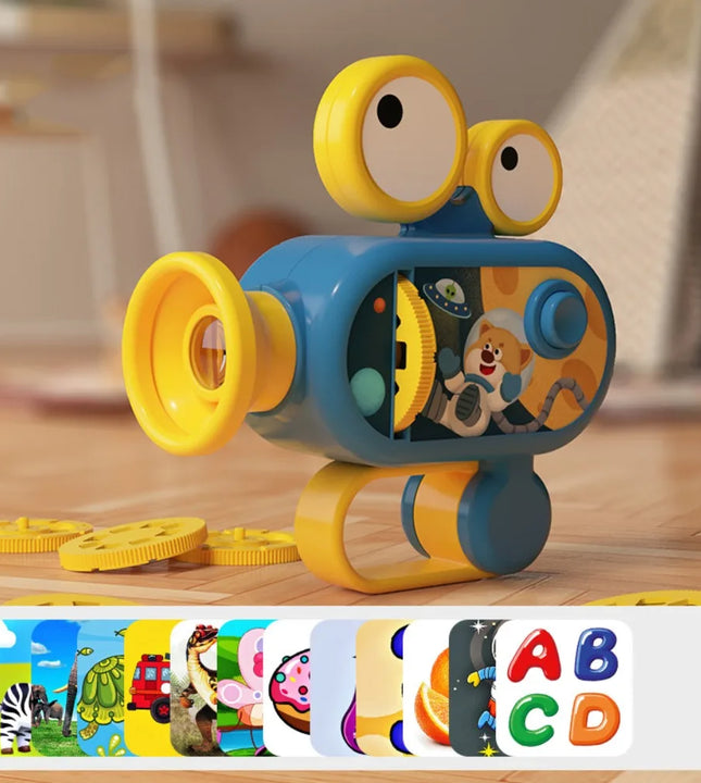 Plastic Kids Handheld Projection Flashlight Puzzle Early Education Children's Luminous Toys Mini Interactive