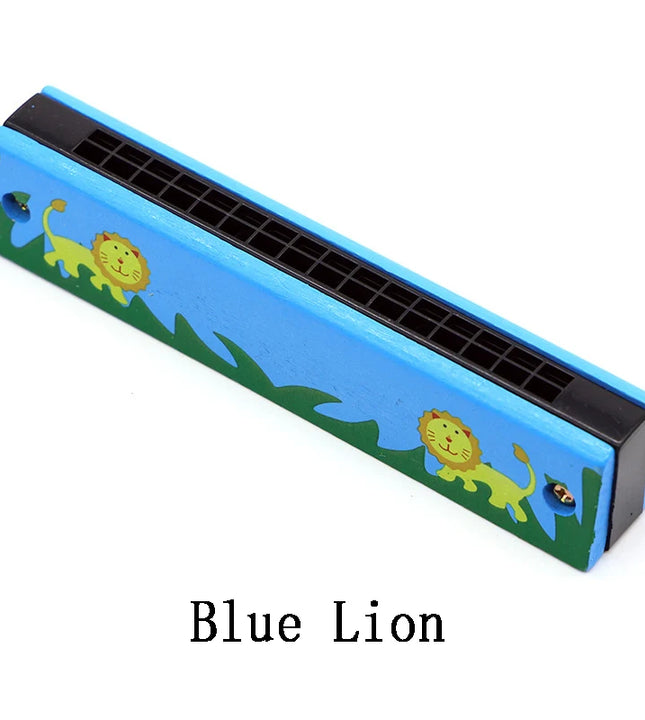Children Wooden Harmonica Musical Instrument Toys Music Teaching Aids Puzzle Early Education Kindergarten Beginners TMZ