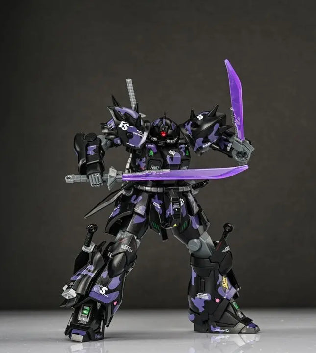 Efreet Dark Night Camouflage Color HG 1/144 MS-08TX Mech Assembly Model Kit Action Figure Kids Toy Decoration Gift With Stickers