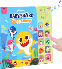 Baby Shark Sing-Alongs 10 Button Sound Book | Baby Shark Toys | Learning & Education Toys | Interactive Baby Books for Toddlers 1-3 | Gifts for Boys & Girls