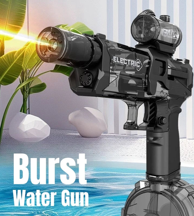 Children Electric Water Gun Toys Summer Outdoor Beach Pool Garden Fight Games High Pressure Automatic Bursts Waterguns for Kids