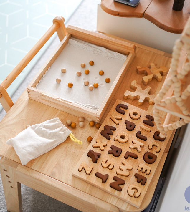 QToys Australia Natural capital letter puzzle