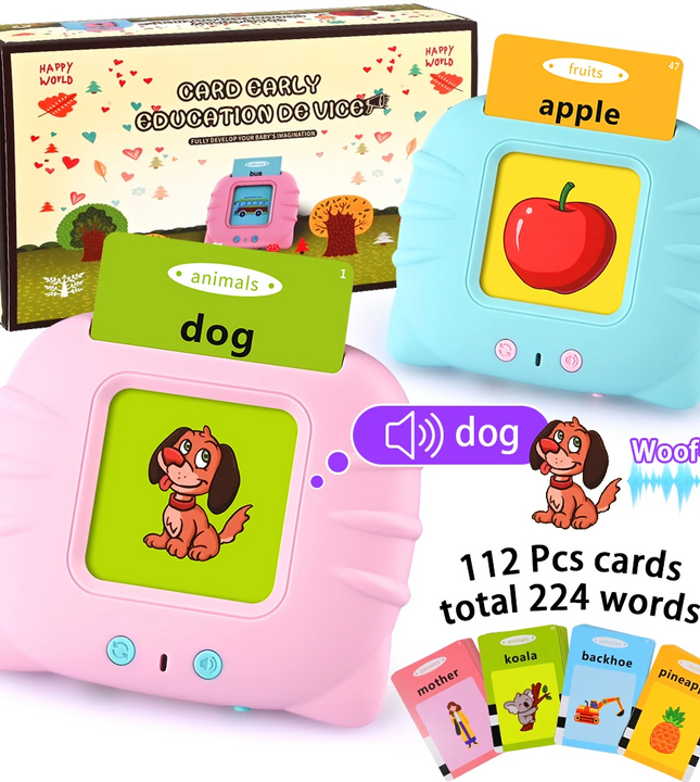 Childhood Early Intelligent Education Talking Flash Cards Toy