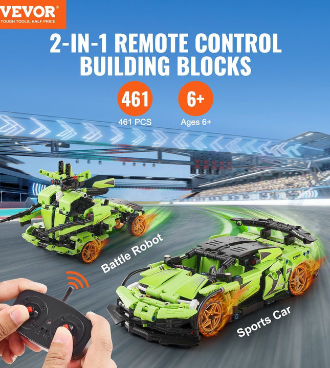 VEVOR STEM Building Toys for Kids 2 in 1 App & Remote Control