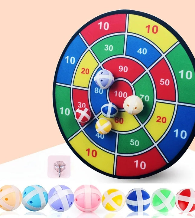 Large Hard Board Children's Sticky Ball Toy Sticky Ball Indoor Dart Target Plate Outdoor Parent-child Suction Cup Ball