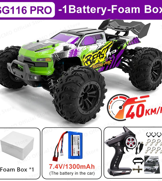 SG116MAX 80KM/H High Speed RC Car Brushless 4WD Off-Road Drift Remote Control Car 1:16 Professional Racing Cars SG116PRO 40KM/H