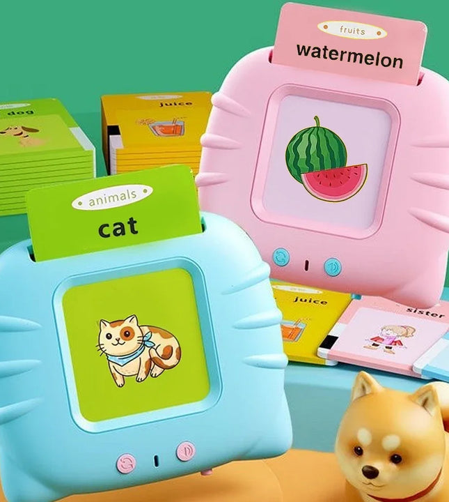 Early Education Flash Card Learning Toys Talking Flashcards for Kids Preschool English Electronic Audio Book Machine Gift