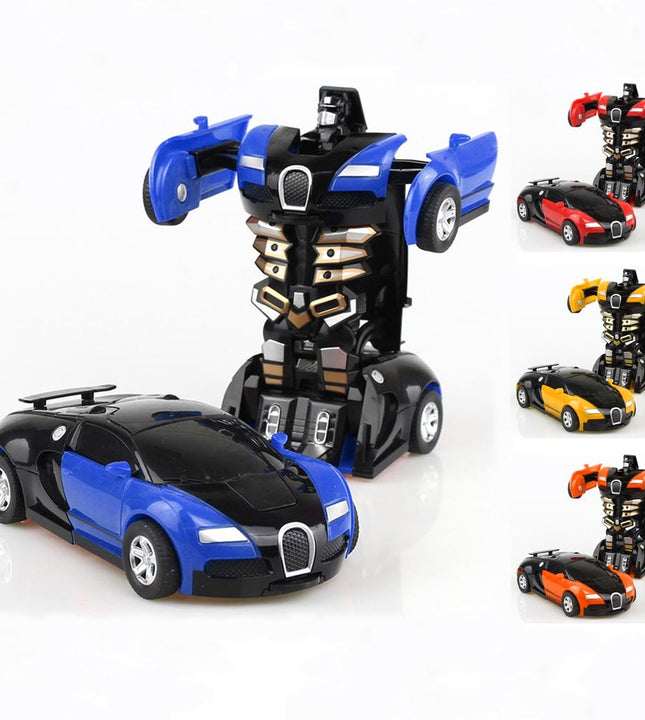 Magic Cartoon Robot Sports Kids Transformation Car Electronic Game